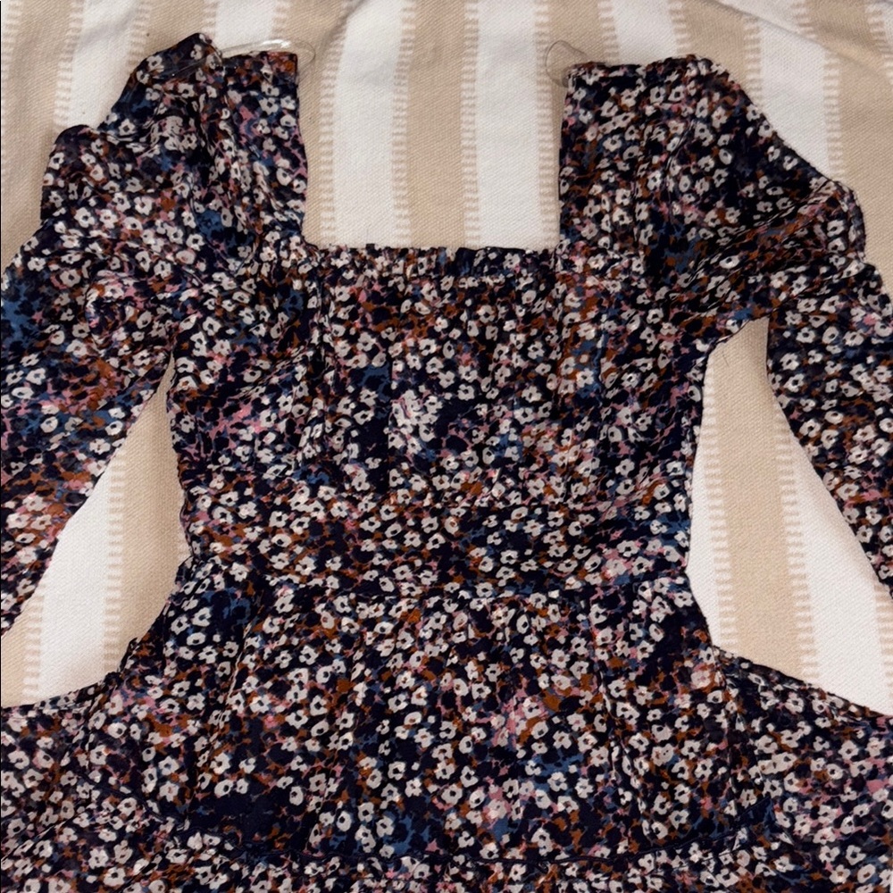 Floral Navy Women's Mini Dress